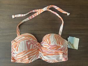 SUNSEEKER Swimwear Bikini Top Balconette Underwire Underwire Size 38DD NWT
